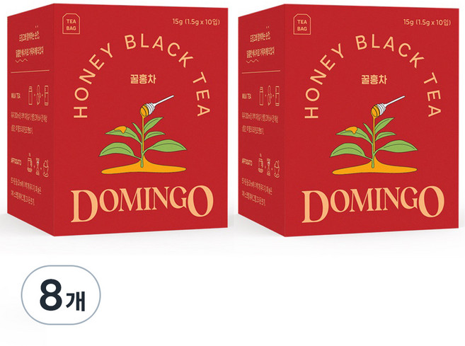 도밍고 꿀홍차 10티백, 1.5g, 10개입, 8개