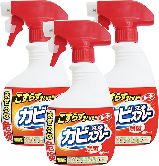 第一石鹼 Rookie 浴室除霉噴霧泡 噴頭款, 400ml, 3瓶