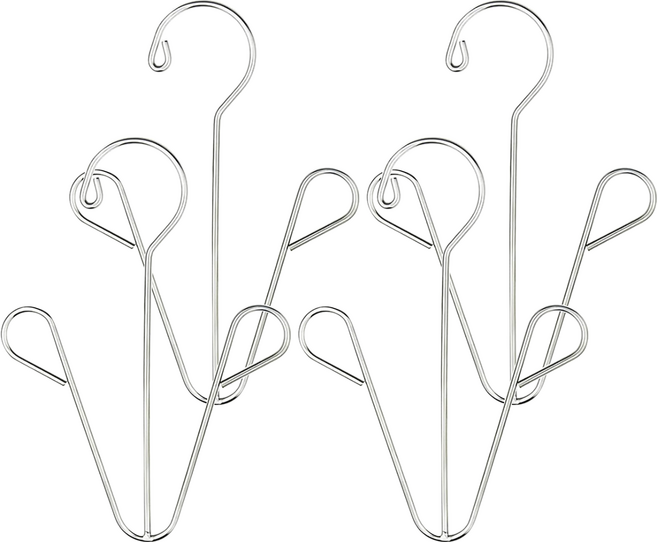 AXIS 艾克思 不鏽鋼防風掛勾收納晾曬鞋架 2個, 2組, 不鏽鋼