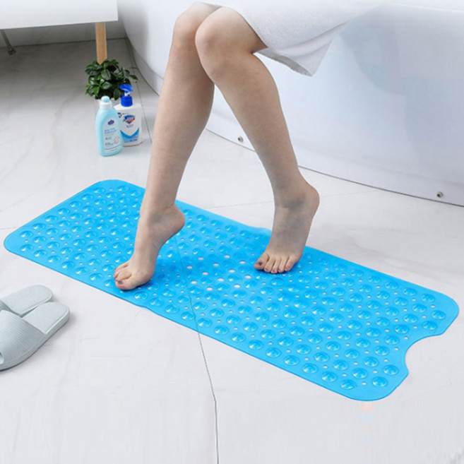 더자카 욕실 미끄럼 방지 흡착 매트, 블루, 1개