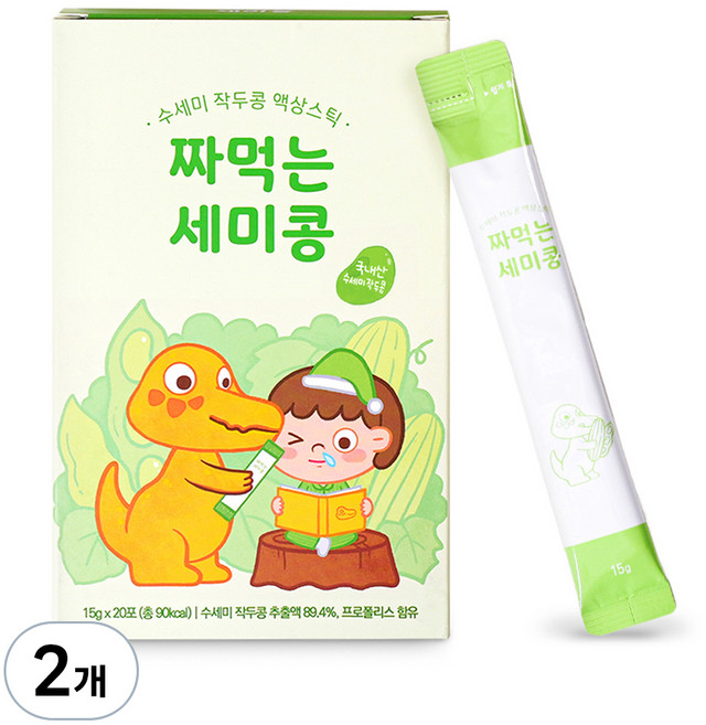 짜먹는 세미콩 액상스틱, 15g, 20개입, 2개