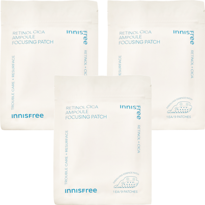 INNISFREE 台灣公司貨 A醇淨膚超修護集中貼, 9片, 3包