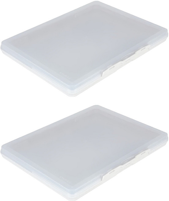 SYSmAX 兩用A4文件收納盒 S 315 x 252 x 29mm, 透明色, 2個