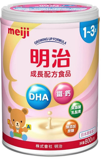 meiji 明治 成長配方食品 1~3歲 新版, 800g, 1罐