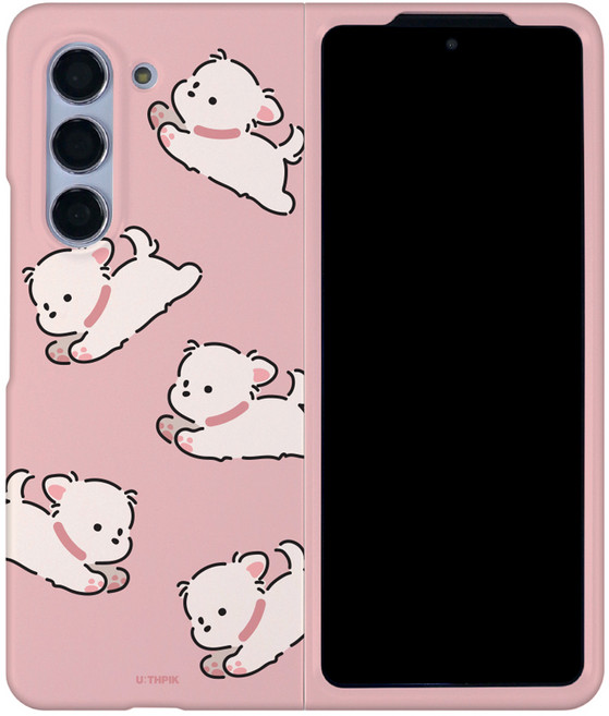 유스픽 디자인 하드 휴대폰 케이스 왕왕귀여워