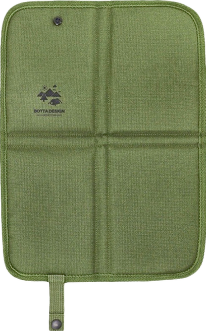 Botta Design 摺疊坐墊 防潮 隔熱 輕量125g 野餐 露營 登山 滌綸材質 綠色 32 x 32 x 1cm