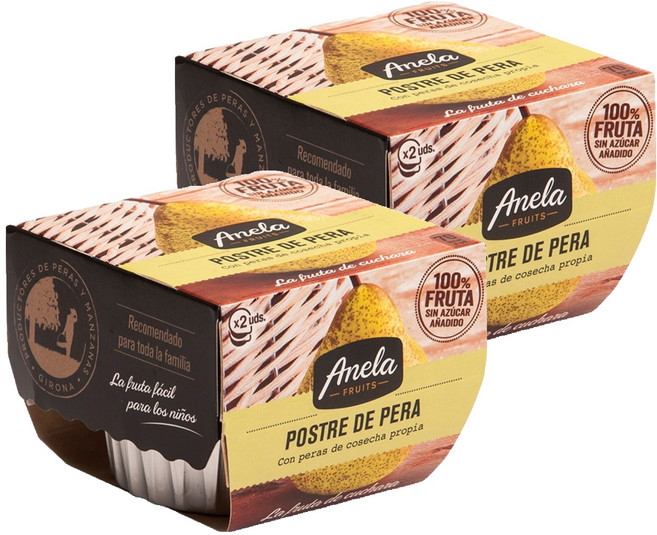 아넬라 생과일 퓨레, 배, 200g, 2개