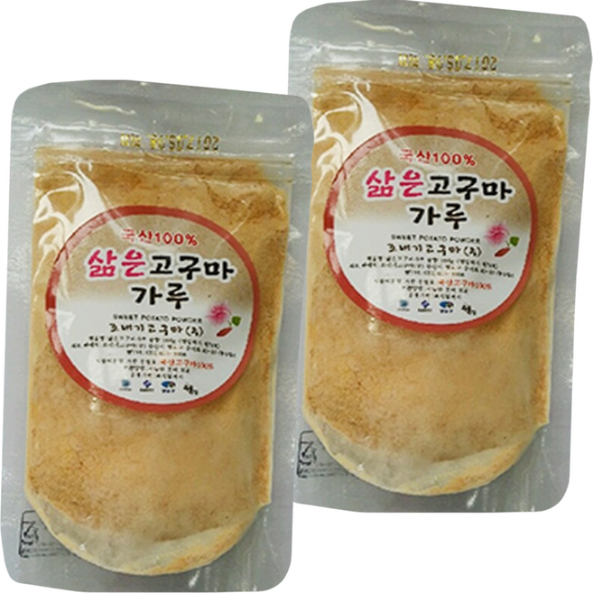 조내기고구마 삶은고구마 가루, 100g, 2개