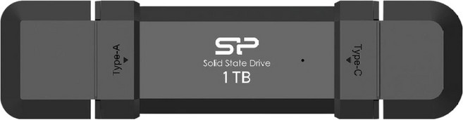 Silicon Power 廣穎電通 1TB USB 3.2 Type-C USB-A 雙用高速OTG隨身碟, 黑色