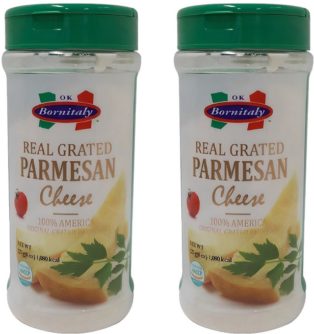 리얼 그레이티드 파마산치즈, 227g, 2개