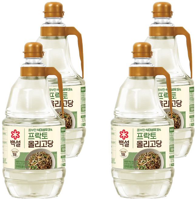 백설 프락토 올리고당, 2.45kg, 4개