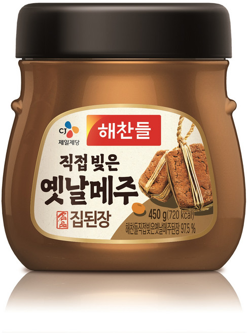 해찬들 100% 옛날 메주 집된장, 450g, 1개