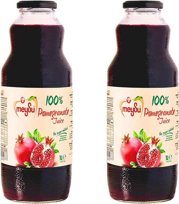meySu 美愫 100%紅石榴汁, 1L, 2瓶