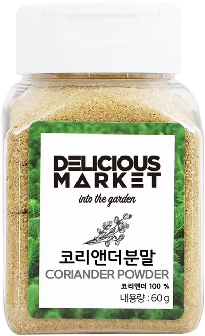 딜리셔스마켓 코리앤더분 소형, 60g, 1개 - 쿠팡