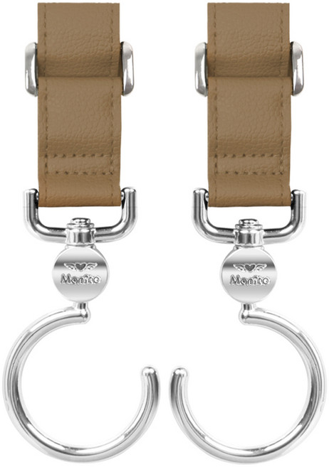 마니또 스타일러 스핀 유모차 걸이, 실버 브라운, 2개