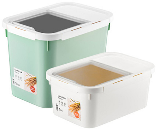 락앤락 쌀통 10kg + 5kg 세트, 혼합색상, 1세트