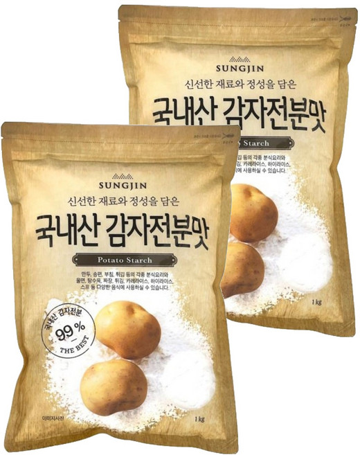 성진 국내산 감자전분맛, 1kg, 2개