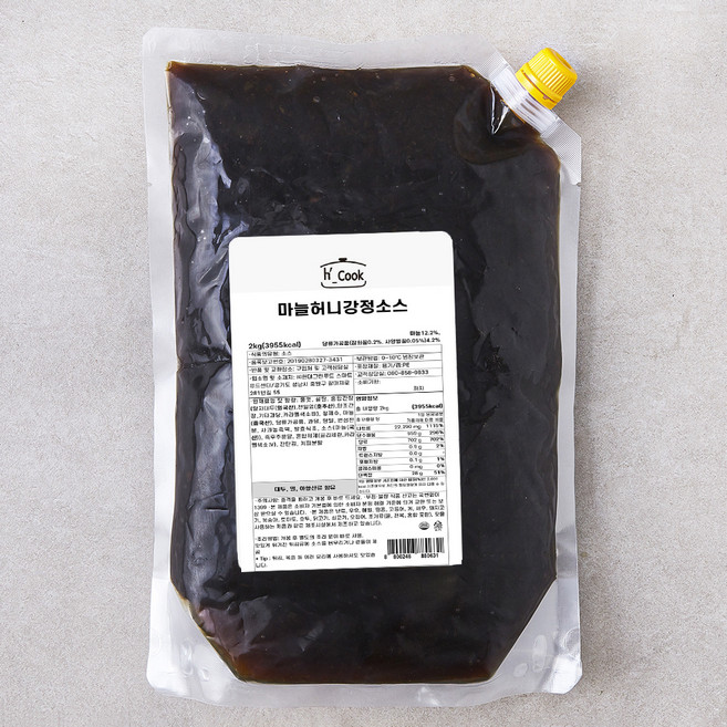 에이치쿡 마늘 허니 강정 소스, 2kg, 1개