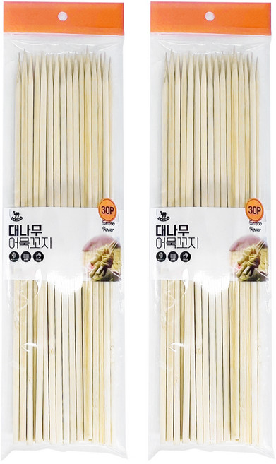 영수산업카멜 대나무 어묵 꼬지 막대기 40cm, 2세트, 30개