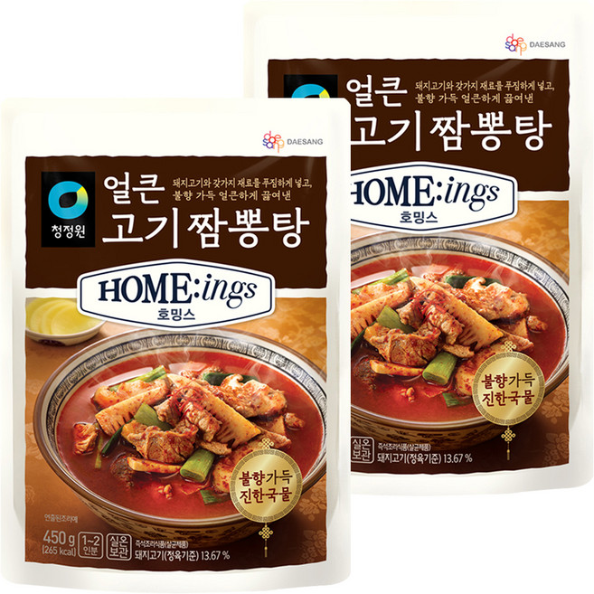 호밍스 얼큰 고기짬뽕탕 450g, 2개