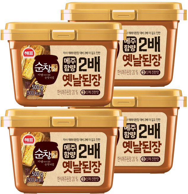 순창궁 옛날된장, 500g, 4개