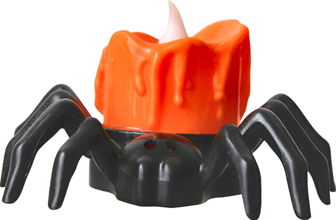 氛圍布置LED蜘蛛小夜燈 萬聖節裝飾氣氛燈, 3個