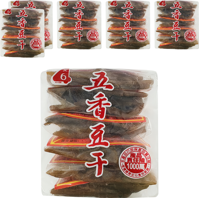 四乘六 五香豆干, 6個, 210g
