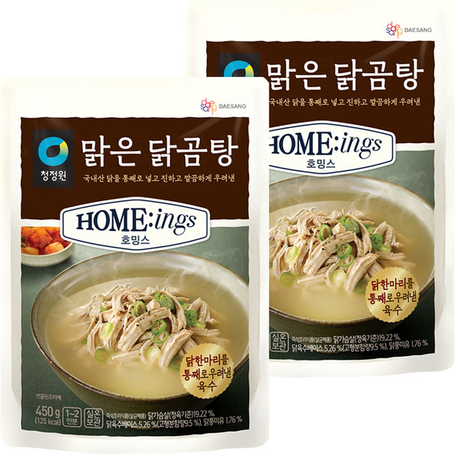 호밍스 맑은 닭곰탕, 450g, 2개