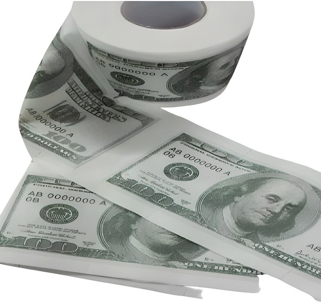 유쾌하고 재미있는 백달러 휴지, 2개입, 1개