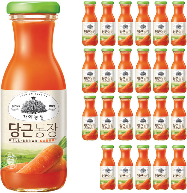 가야농장 당근농장, 180ml, 24개