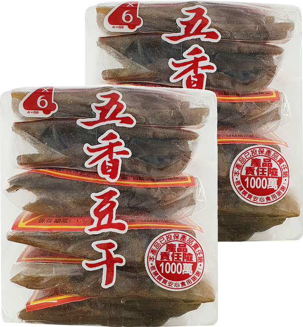 四乘六 五香豆干, 2個, 210g