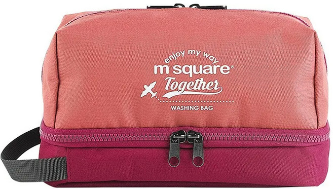 m square 雙層拉鍊盥洗包