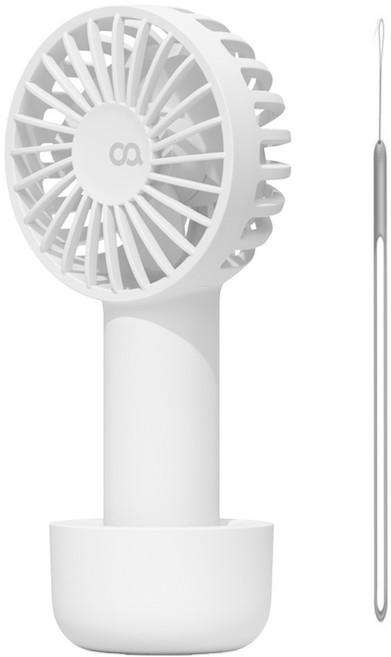 오아 콤비팬 휴대용 BLDC 미니 손 선풍기 핸디 핸드 탁상 책상 손풍기, OFN-059WH, 화이트