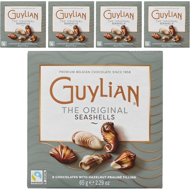 길리안 시쉘 초콜릿, 65g, 5개