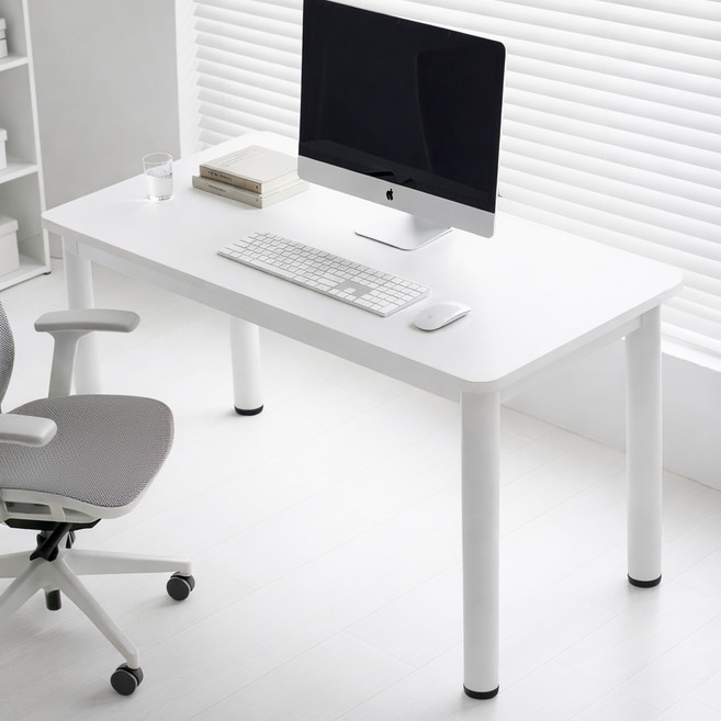 코멧 멀티 컴퓨터 솔리드 데스크테리어 책상, 화이트