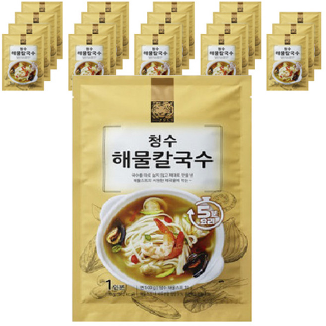 청수식품 해물칼국수, 20개, 110g