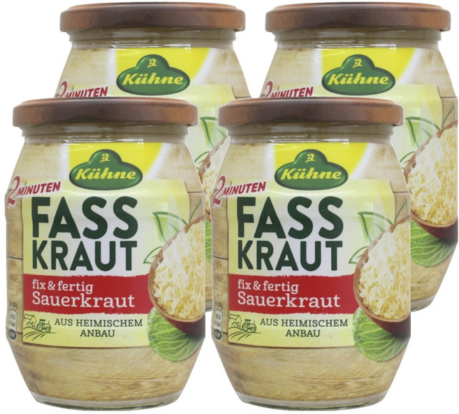 퀴네 파스크라우트 사우어 크라우트, 400g, 4개