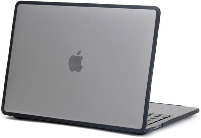 오펜트 맥북 안티 크랙 매트 노트북 케이스, 블랙, 1개