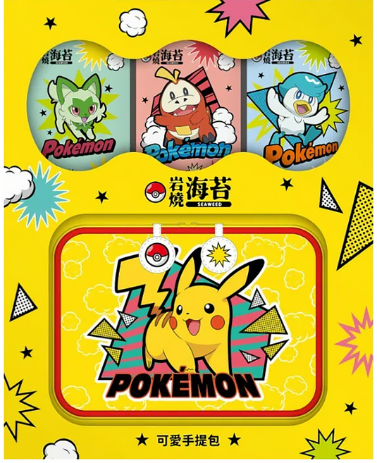 PoKeMoN 寶可夢 岩燒海苔可愛手提包組, 1組, 25.2g