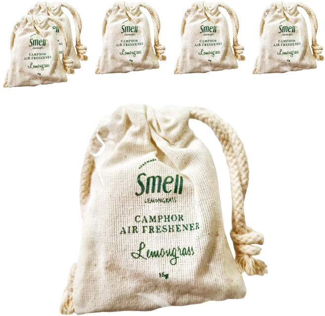 Smell LEMONGRASS 樟腦香氛磚, 檸檬草, 15g, 6個