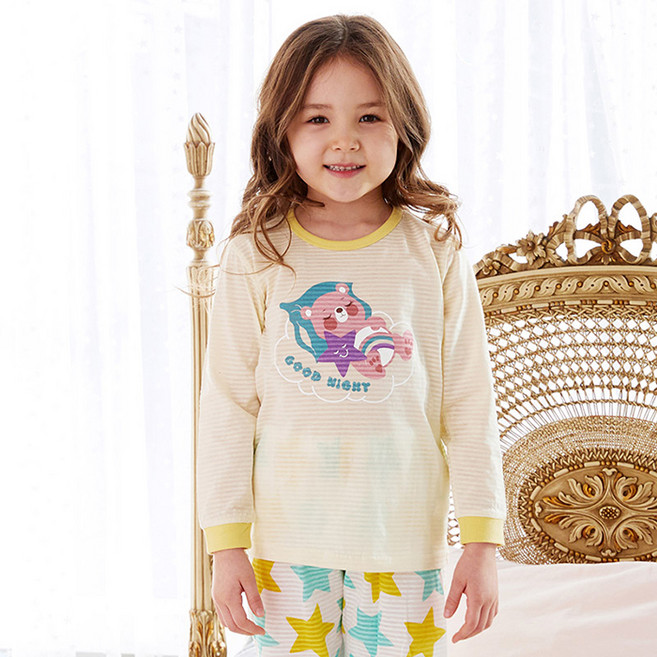 올로미미 아동용 굿나잇 미미 9부 자카드 실내복 세트