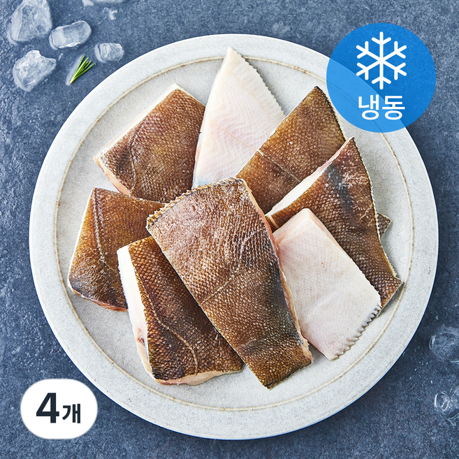 고마워 미국산 가자미 절단 (냉동), 900g, 4개