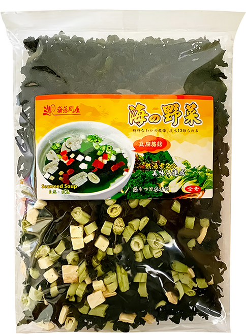 海藻問屋 海的野菜 豆腐蘑菇, 90g, 1包