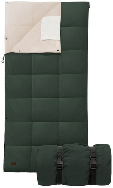 로티캠프 멜팅 블랭킷 침낭 2.2kg, 1개, 포레스트그린