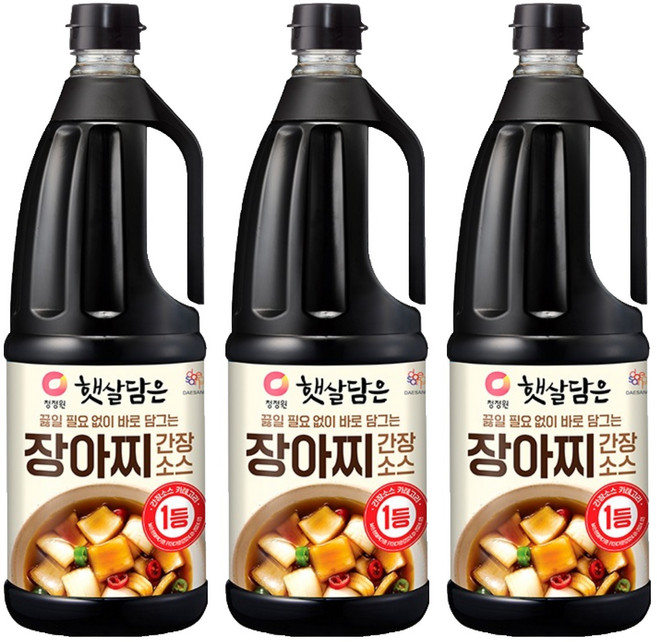 햇살담은 장아찌 간장소스, 1.7L, 3개