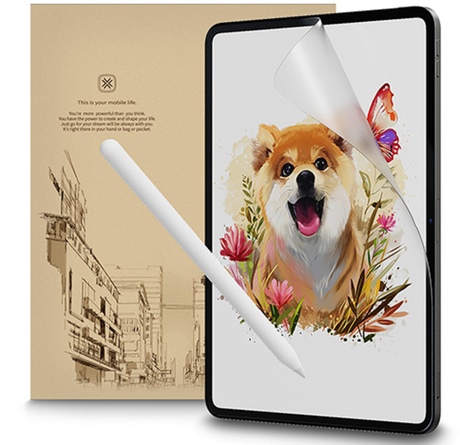 빅쏘 저반사 지문방지 풀커버 아이패드 종이질감 액정보호필름, 1개