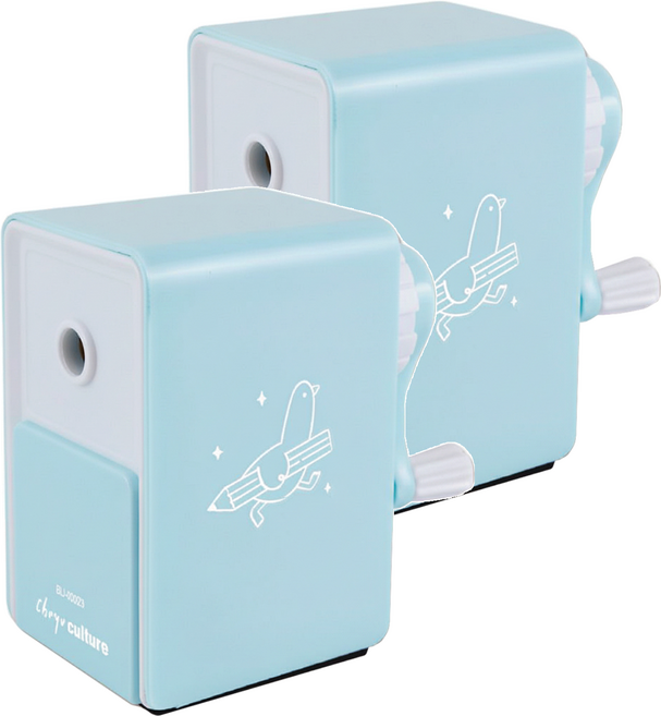 珠友文化 自動進退削筆機 8x4.8x9cm 耐衝擊級聚苯乙烯.丙烯腈-丁二烯-苯乙烯共聚物.鋅合金, 藍色, 2個