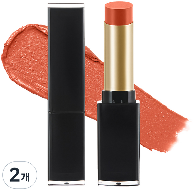 NATURE REPUBLIC Lip Studio Intense 緞面唇膏 New Black, 06 珍稀裸色, 2個