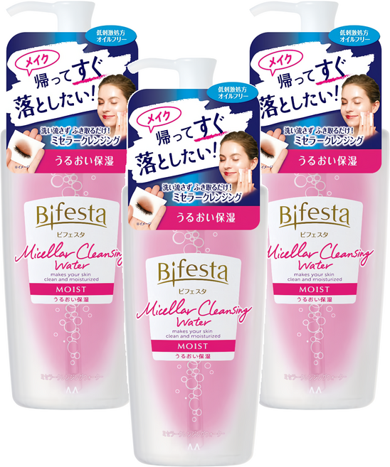 Bifesta 碧菲絲特 保濕即淨卸妝水, 400ml, 3件