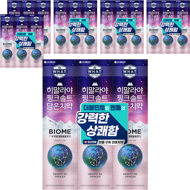 히말라야핑크솔트 담은 바이옴 잇몸 구취전문 치약, 100g, 18개